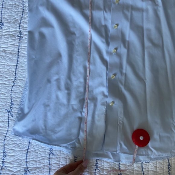 ETON Men's Dress Shirt in Fine Pinstripe Blue. Size 17/43 - Picture 12 of 16